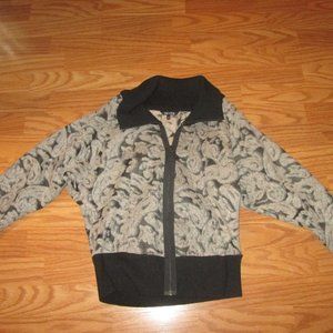 Nic Zoe Sz XS Black Gray Jacket